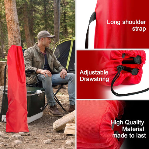 Folding Camp Chair Replacement Bag for Coleman Camping Chairs, Portable Large Mouth Bag with Shoulder Strap for Outdoor