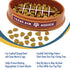 NCAA Super-Bowl Texas A&M Slow Feeder Dog Bowl - Football Design for Healthy Digestion, Non-Slip for Dogs & Cats