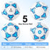 STEEFAN Soccer Ball - Size 3/4/5 for Kids Outdoor Play with Carry Net, Official Size Ball, Needles & Air Pump