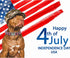 Lionheart Glory American Flag Dog Collar, Heavy Duty Adjustable Patriotic Collar for Small Dogs, Independence Day Gift