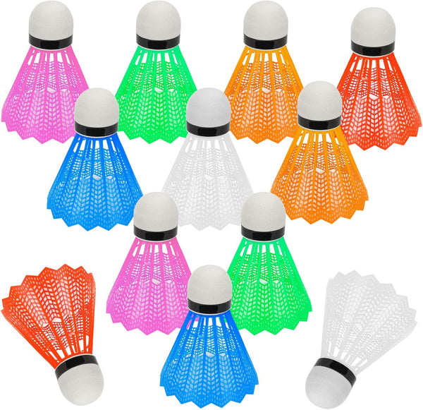 Hysagtek 12 Pcs Badminton Shuttlecocks - Indoor Outdoor Sport Ball for Training Exercise Gym Fitness Game