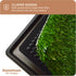 Downtown Pet Supply Dog Grass Pad with Tray, 16 x 20, Indoor and Outdoor Potty System with Synthetic Grass