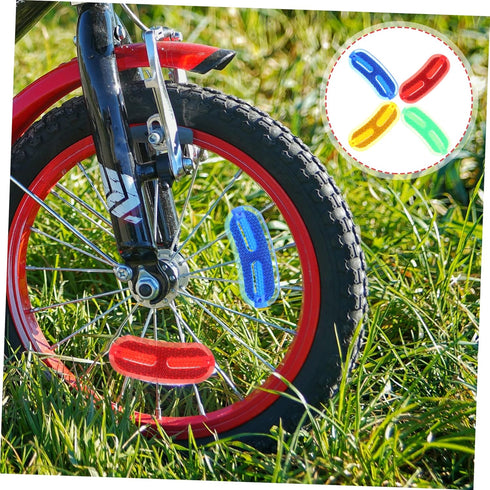 Kisangel 20pcs Bicycle Spokes Bike Lights - Kids Tire Lights for Safety and Reflective Visibility