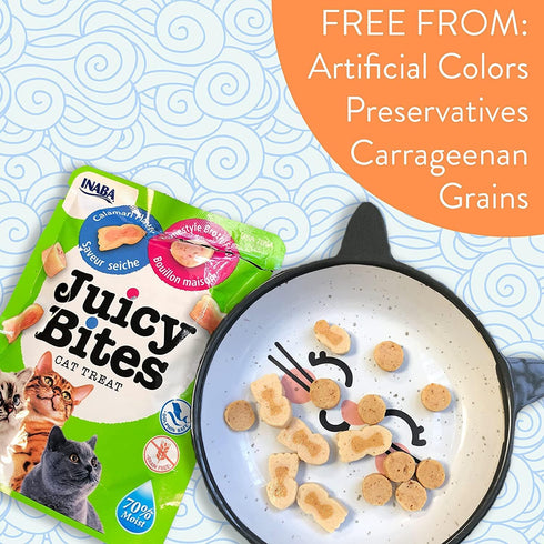 INABA Juicy Bites Fish & Clam Flavor, 3 Pack