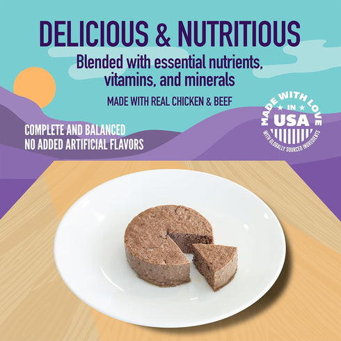 5.5 oz (Pack 24), A Strong Heart Wet Puppy Food, Chicken & Beef Dinner - Cans of Made in The USA with Real Chicken