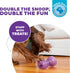 Outward Hound Double Snoop Interactive Treat Stuffer Durable Dog Toy in Purple
