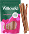 Willow&I Bully Sticks for Dogs - 12 Inch for Large Dogs (5 Pack), 100% Natural Grass Fed Beef Pizzle Sticks