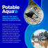 Potable Aqua Water Purification Treatment, Portable Drinking Water Treatment for Camping, 50 Tablets, Black, Single Pack