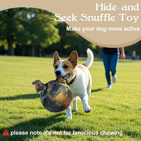 IFOYO Squeaky Dog Toys, Dinosaur Puppy Toys, Plush Interactive Dog Toys for Small Medium Dogs, Enrichment Hide and Seek