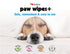 Paw Wipes Plus, 100 Orange Scented Wipes - Absorbent Pet Wipes for Dogs, Cats, Puppies & Kittens, Easy to Use