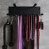 Wall Mount Resistance Bands Rack for Home Gym Equipment Storage, Jump Ropes, Yoga Mat, Foam Roller, Chains, 16.5", Black
