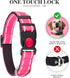 2 Pack Reflective Dog Collar for Small Dogs, Nylon Durable Soft Padded Neoprene Collars for Medium Puppy Extra Large