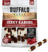 Rawhide Dog Treats, Healthy Grass-Fed Buffalo Jerky Chews, Hickory Smoked Flavor, Jerky Kabob, 18 Count