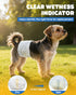 96 Count Powools Male Dog Wraps - Disposable Dog Diapers Small Size with Wetness Indicator, Leakproof & Comfortable