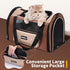 15 lbs 17.7x11.0x11.8 Inch Collapsible Small Pet Carrier for Cat with Fashion Pocket, Lightweight Sturdy Travel Carry