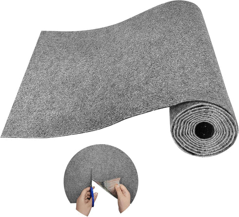 Trimmable Cat Scratching Post Carpet Covered 78.7”x15.8”, Self-Adhesive Replacement Parts Mat for Cat Tree Shelf