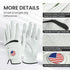 2 Pack, Amy Sport Golf Gloves Men Cabretta Leather with Ball Marker Value Non Slip All Weather Grip for Left Hand Right