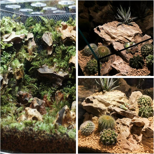 kecilke Natural Aquarium Rocks, 2-6 inches Dragon Stone for Aquariums and Tank Decoration, 10LB