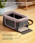 9lbs BurgeonNest Center Console Dog Car Seat for Small Dogs up to - Sturdy Metal Frame Anti-Collapse Pet Booster Seat