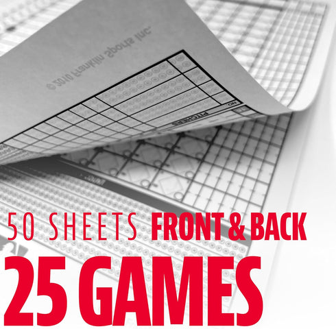 Franklin Sports MLB Baseball + Softball Scorebook - Official Coaching Scorekeeper for 25 Games