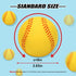 Bac-kitchen 9 Inch Foam Baseballs, Soft Baseballs Training Pitch Stress Ball with Drawstring Bag