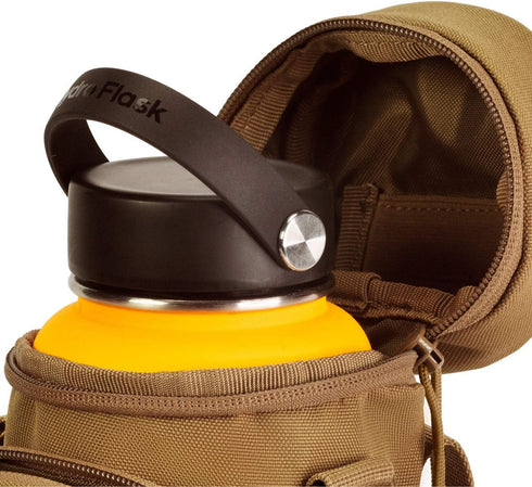 Go Time Gear Molle Water Bottle Holder, Tactical Canteen Pouch for Backpacks, Fits Up to 40 oz.