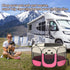 8-Panel Portable Pet Puppy Dog Cat Playpen, Indoor/Outdoor Puppy Pen with Shade Cover & Travel Bag - Waterproof Dog Cat