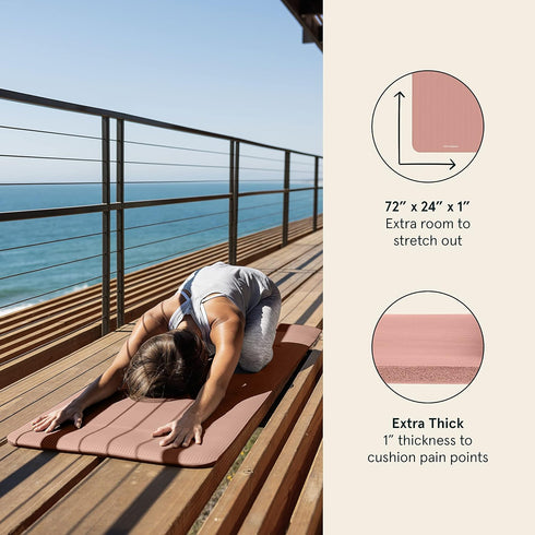 Retrospec Solana Yoga Mat 1 Inch