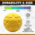SodaPup Industrial Dog Gear Ball – Durable Chew Toy & Treat Dispenser Made in USA from Non-Toxic Natural Rubber