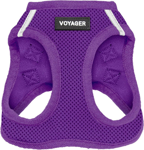 Best Pet Supplies Voyager Step-in Air Dog Harness, Reflective No Pull for Small, Medium Dogs, Cats - Purple, M