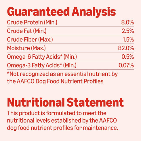 3.5 oz (Pack 12) Amazon Basics Wet Dog Food, Beef Dinner in Gravy with Carrots & Sun-Dried Tomatoes, Made with Real