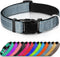 Joytale Reflective Dog Collar, Soft Neoprene Padded Breathable Nylon for Large Dogs (Gray, L)