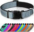 Joytale Reflective Dog Collar, Soft Neoprene Padded Breathable Nylon for Large Dogs (Gray, L)