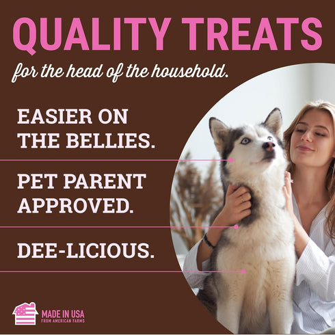 Yumm 24 Count etta says! Sticks Natural Dog Treats - Pork Dog Jerky Treats - Human-Grade Jerky for Dogs - Made in The