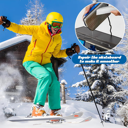 Snowboard and Ski Wax, 0.66 LB Universal Snow Block Wax for Ski and Snowboard Racing, Protecting Accessories