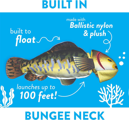 Spunky Pup Fly & Fetch Dog Toy - Durable Floating Interactive Bungee Launcher for Fetch and Water Play
