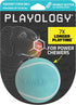 Playology Squeaky Dog Toy - Durable Rubber Interactive Ball, Peanut Butter Scented Fetch Ball for Medium Dogs