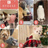 KYEESE Knitwear Dog Sweater for Small Dogs, Thick Clothes with Bowtie, Stretchy Cat Sweater Dress for Cold Weather