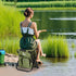 Backpack Backpack LEADALLWAY Fishing Chair with Cooler Bag Foldable Stool,Fishing Hunting Gifts