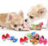 40PCS Christmas Dog Bows - Cute Puppy Small Bowknot Hair Bows with Rubber Bands - Pet Grooming Accessories for Party