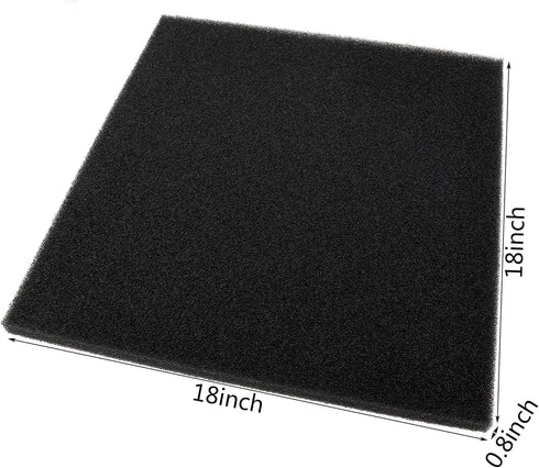 CKDFK (18"x18"x0.8" (35PPI) 2 Pack) Aquarium Filter Bio Sponge Pad, Foam Sponges Filter Media, Cut fit it Filter