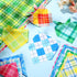 Geyoga 60 Summer Pcs Plaid Dog Bandanas Bulk Hawaiian Pet Scarf Bibs Adjustable Washable Kerchief Seasonal Pet Grooming