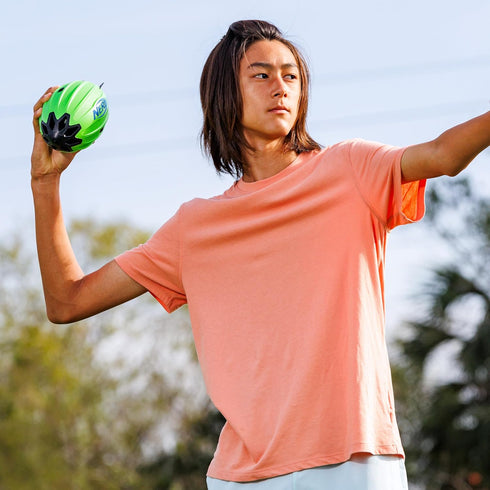 2 1 NERF Vortex Rocket Foam Football - NERF Soft Vortex Rocket Football for Long-Distance Throws - in Design - Throw