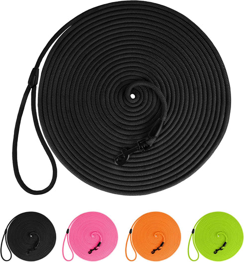 BronzeDog Rope Pro Training Dog Collar, Braided No Pull Quick Release, Round Lead for Small Medium Large Dogs