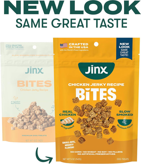 5oz Jinx Chicken Bites Jerky Dog Treats - Soft & Chewy, All Natural Dog Jerky Treats with Cage-Free Chicken - Pet