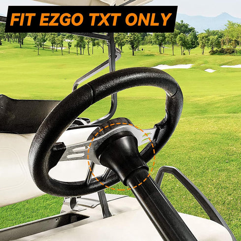 iLSKW Golf Cart Steering Wheel & Hub Adapter for EZGO TXT and RXV, Not Compatible with Other Models