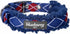 Blueberry Pet Soft Padded Dog Collar, Royal Blue Scottish Argyle Fleece for Small Dogs, Adjustable Neck 9-12.5"