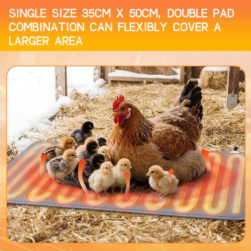 2 20 14 Inch 30-Level (25-60c) 10-Hour Remerry Pcs Chicken Heated Pads x Pet Heating Pad Small Animal Indoor Outdoor
