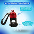 Scuba Diving Magnetic Regulator Hose Holder Clip, Red, Octopus