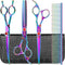 GLADOG 7 Inch Professional Dog Grooming Scissors Kit, 5-in-1 Titanium Coated Pet